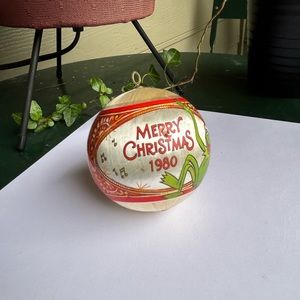 Vintage Hallmark  Muppets Satin Ball Christmas Ornament 1980